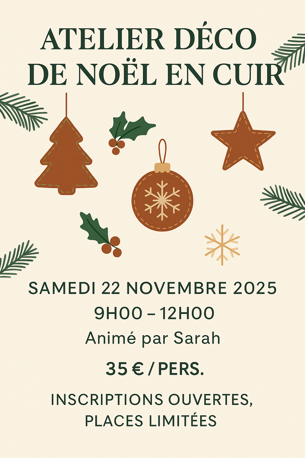 Atelier déco de Noël