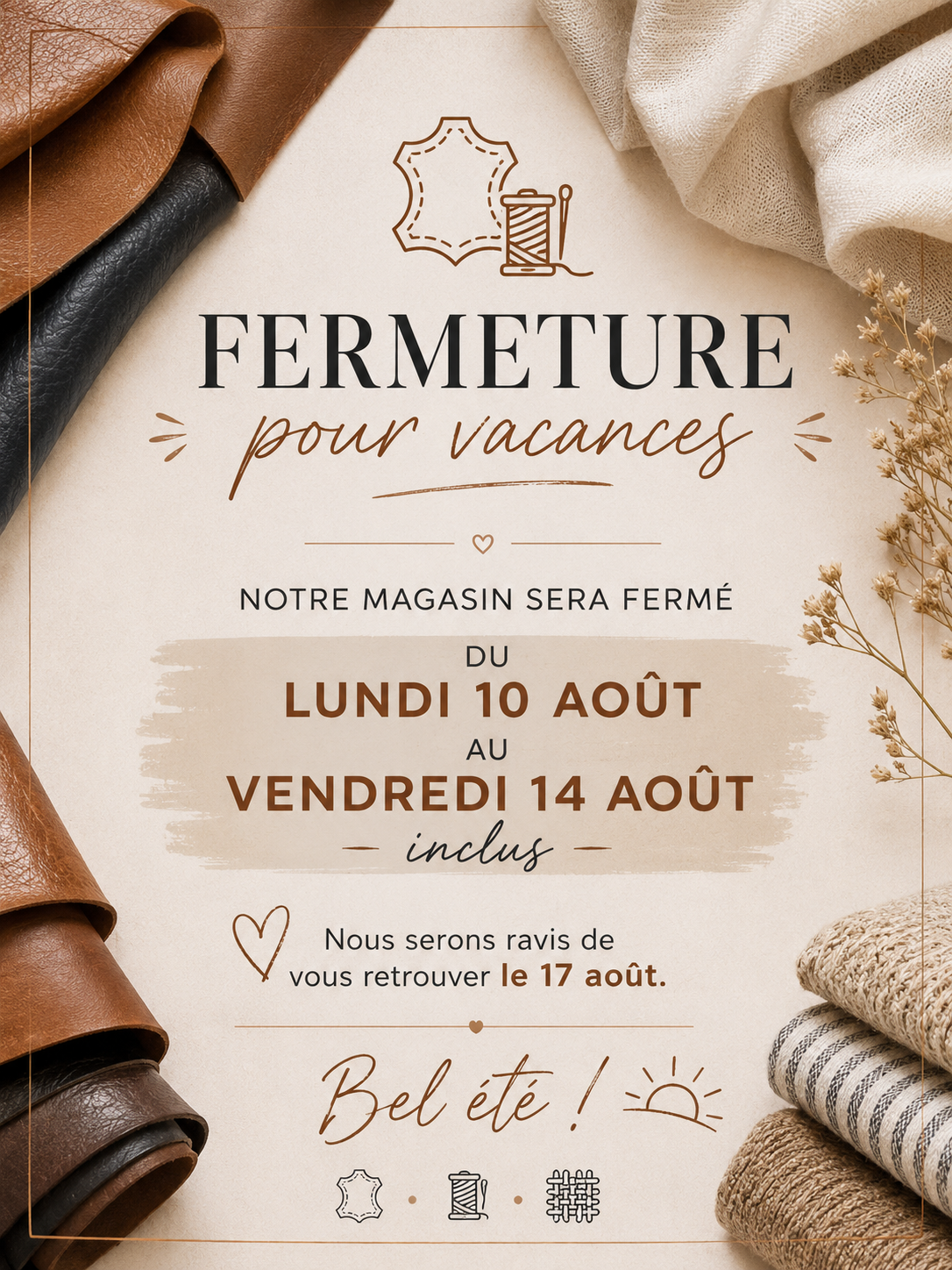 Fermeture été